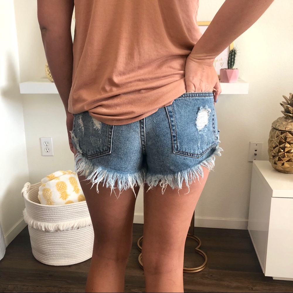 ✨ Final Price- Mid Rise Denim Shorts - Picture 3 of 4